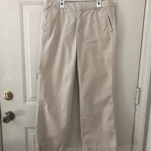 Gap Ankle Length Boy Cut Khakis, Size 6